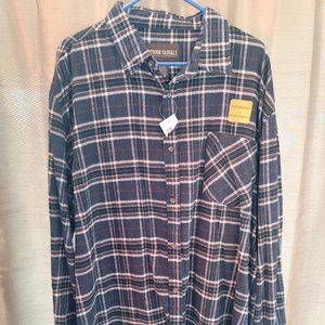 Outdoor Casuals Blue/Grey/Brown Flannel Size XXL *New with Tags*
